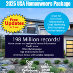 USA Homeowners Database