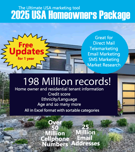 USA Homeowners Database